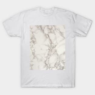 preppy abstract minimalist beige white marble texture T-Shirt